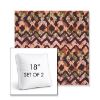 Picture of Inga Gypsy | Set of 2 | 18" Sunbrella Boxed Square Outdoor Throw Pillows with Premium Inserts