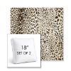 Picture of Instinct Espresso | Set of 2 | 18" Sunbrella Boxed Square Outdoor Throw Pillows with Premium Inserts