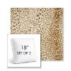Picture of Instinct Toffee | Set of 2 | 18" Sunbrella Boxed Square Outdoor Throw Pillows with Premium Inserts