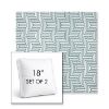 Picture of Key Figure Twilight | Set of 2 | 18" Sunbrella Boxed Square Outdoor Throw Pillows with Premium Inserts