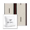 Picture of Khaima Kalahari | Set of 2 | 18" Sunbrella Boxed Square Outdoor Throw Pillows with Premium Inserts