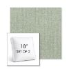 Picture of Kismet Moss | Set of 2 | 18" Sunbrella Boxed Square Outdoor Throw Pillows with Premium Inserts