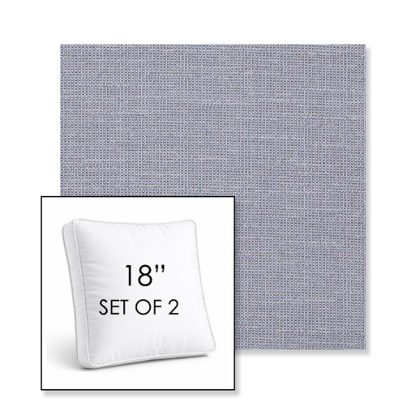Picture of Kudos Iris | Set of 2 | 18" Sunbrella Boxed Square Outdoor Throw Pillows with Premium Inserts