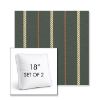 Picture of Linger Fern | Set of 2 | 18" Sunbrella Boxed Square Outdoor Throw Pillows with Premium Inserts
