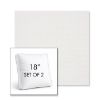 Picture of Linville Snow | Set of 2 | 18" Sunbrella Boxed Square Outdoor Throw Pillows with Premium Inserts