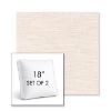 Picture of Litchfield Eggshell | Set of 2 | 18" Sunbrella Boxed Square Outdoor Throw Pillows with Premium Inserts