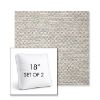 Picture of Litchfield Fog | Set of 2 | 18" Sunbrella Boxed Square Outdoor Throw Pillows with Premium Inserts