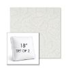 Picture of Lively Sage | Set of 2 | 18" Sunbrella Boxed Square Outdoor Throw Pillows with Premium Inserts