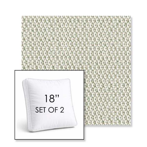 Picture of Lopi Bud | Set of 2 | 18" Sunbrella Boxed Square Outdoor Throw Pillows with Premium Inserts