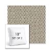 Picture of Lopi Fossil | Set of 2 | 18" Sunbrella Boxed Square Outdoor Throw Pillows with Premium Inserts
