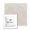 Picture of Mahalo Chino | Set of 2 | 18" Sunbrella Boxed Square Outdoor Throw Pillows with Premium Inserts