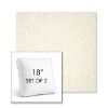 Picture of Margo Snow | Set of 2 | 18" Sunbrella Boxed Square Outdoor Throw Pillows with Premium Inserts
