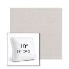 Picture of Metamorphic Snow | Set of 2 | 18" Sunbrella Boxed Square Outdoor Throw Pillows with Premium Inserts