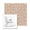 Picture of Mia Peach | Set of 2 | 18" Sunbrella Boxed Square Outdoor Throw Pillows with Premium Inserts