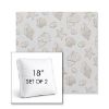 Picture of Nantucket Suntan | Set of 2 | 18" Sunbrella Boxed Square Outdoor Throw Pillows with Premium Inserts