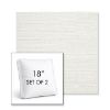 Picture of Piazza Cloud | Set of 2 | 18" Sunbrella Boxed Square Outdoor Throw Pillows with Premium Inserts