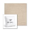Picture of Piazza Dune | Set of 2 | 18" Sunbrella Boxed Square Outdoor Throw Pillows with Premium Inserts