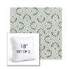 Picture of Plume Spring | Set of 2 | 18" Sunbrella Boxed Square Outdoor Throw Pillows with Premium Inserts