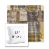 Picture of Pop Corn | Set of 2 | 18" Sunbrella Boxed Square Outdoor Throw Pillows with Premium Inserts