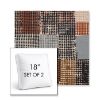 Picture of Pop Punchcard | Set of 2 | 18" Sunbrella Boxed Square Outdoor Throw Pillows with Premium Inserts