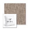 Picture of Poros Rattan | Set of 2 | 18" Sunbrella Boxed Square Outdoor Throw Pillows with Premium Inserts