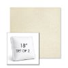 Picture of Posh Salt | Set of 2 | 18" Sunbrella Boxed Square Outdoor Throw Pillows with Premium Inserts