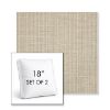 Picture of Proven Dune | Set of 2 | 18" Sunbrella Boxed Square Outdoor Throw Pillows with Premium Inserts