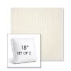 Picture of Proven Ivory | Set of 2 | 18" Sunbrella Boxed Square Outdoor Throw Pillows with Premium Inserts