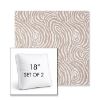 Picture of Rapids Camel | Set of 2 | 18" Sunbrella Boxed Square Outdoor Throw Pillows with Premium Inserts