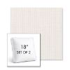 Picture of Replay Linen | Set of 2 | 18" Sunbrella Boxed Square Outdoor Throw Pillows with Premium Inserts