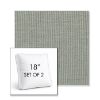 Picture of Replay Moss | Set of 2 | 18" Sunbrella Boxed Square Outdoor Throw Pillows with Premium Inserts