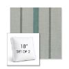 Picture of Revival Sage | Set of 2 | 18" Sunbrella Boxed Square Outdoor Throw Pillows with Premium Inserts