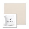 Picture of Ritsy Pearl | Set of 2 | 18" Sunbrella Boxed Square Outdoor Throw Pillows with Premium Inserts