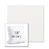 Picture of Ritsy Salt | Set of 2 | 18" Sunbrella Boxed Square Outdoor Throw Pillows with Premium Inserts