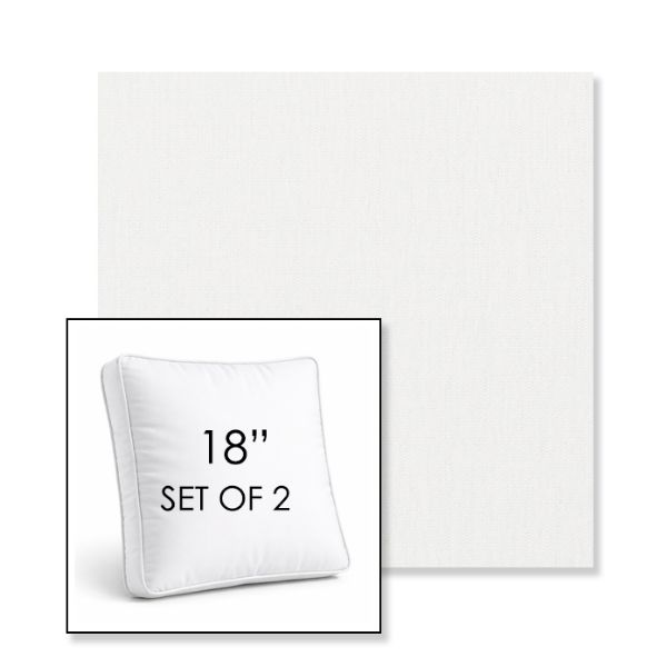 Picture of Ritsy Salt | Set of 2 | 18" Sunbrella Boxed Square Outdoor Throw Pillows with Premium Inserts