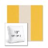 Picture of Rothko Lemonade | Set of 2 | 18" Sunbrella Boxed Square Outdoor Throw Pillows with Premium Inserts