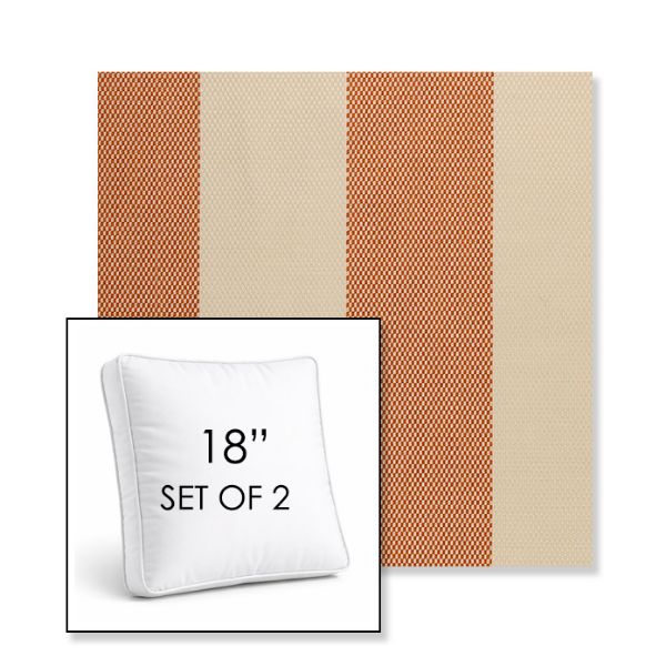 Picture of Rothko Lobster Roll | Set of 2 | 18" Sunbrella Boxed Square Outdoor Throw Pillows with Premium Inserts