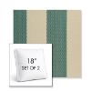 Picture of Rothko Mermaid | Set of 2 | 18" Sunbrella Boxed Square Outdoor Throw Pillows with Premium Inserts