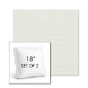Picture of Sailcloth Salt | Set of 2 | 18" Sunbrella Boxed Square Outdoor Throw Pillows with Premium Inserts