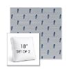 Picture of Schooner Neptune | Set of 2 | 18" Sunbrella Boxed Square Outdoor Throw Pillows with Premium Inserts