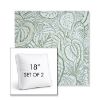 Picture of Sensibility Spring | Set of 2 | 18" Sunbrella Boxed Square Outdoor Throw Pillows with Premium Inserts