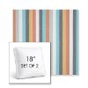 Picture of Surround Sunrise | Set of 2 | 18" Sunbrella Boxed Square Outdoor Throw Pillows with Premium Inserts