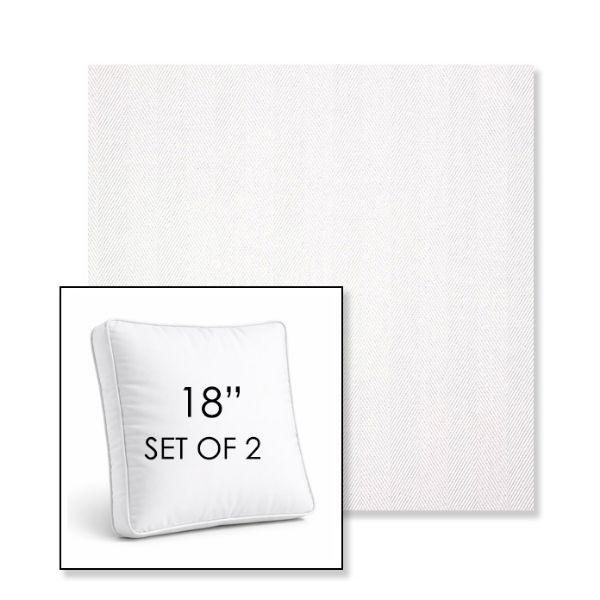 Picture of Switch Salt | Set of 2 | 18" Sunbrella Boxed Square Outdoor Throw Pillows with Premium Inserts