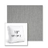 Picture of Switch Silver | Set of 2 | 18" Sunbrella Boxed Square Outdoor Throw Pillows with Premium Inserts