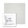Picture of Switch Snow | Set of 2 | 18" Sunbrella Boxed Square Outdoor Throw Pillows with Premium Inserts