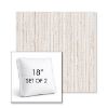 Picture of Tectonic Parchment | Set of 2 | 18" Sunbrella Boxed Square Outdoor Throw Pillows with Premium Inserts