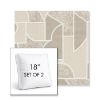 Picture of Territory Alum | Set of 2 | 18" Sunbrella Boxed Square Outdoor Throw Pillows with Premium Inserts