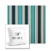 Picture of Token Surfside | Set of 2 | 18" Sunbrella Boxed Square Outdoor Throw Pillows with Premium Inserts