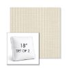 Picture of Trail Cloud | Set of 2 | 18" Sunbrella Boxed Square Outdoor Throw Pillows with Premium Inserts