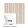 Picture of Tranquil Camel | Set of 2 | 18" Sunbrella Boxed Square Outdoor Throw Pillows with Premium Inserts